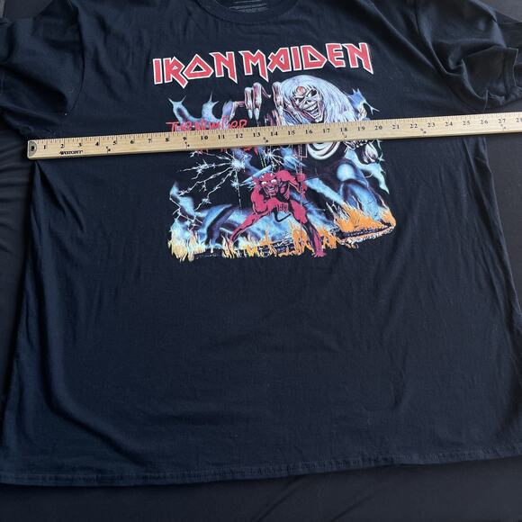 Iron Maiden Shirt Men 2XL Black Number of the Beast Band Tee Hot Topic 666 Metal - Picture 7 of 10